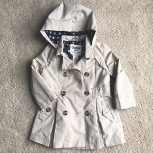 Adorable girls spring rain jacket